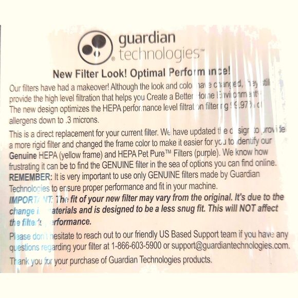 OEM GermGuardian HEPA Air Filter B FLT4825PC for Air Purifier AC4825/AC4300 more - Picture 3 of 3